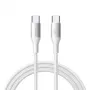 JOYROOM Flash Series Cable USB-C a USB-C A28, 60W, 480 Mbps, 2m, blanco (S-A28-CCW2)
