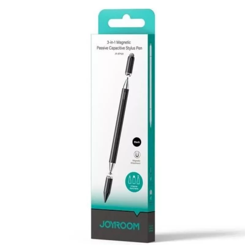 Joyroom JR-BP561 stylus capacitivo magnético pasivo - 3 en 1 para pantalla táctil (negro)