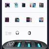 Joyroom JR-CCD03 Cargador de coche con pantalla digital, 3x USB-A, 17W, 3,4A, negro