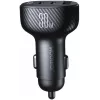Joyroom JR-CCD04 Cargador de coche 30W 2x USB-C USB-A con pantalla digital - Negro