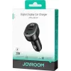 Joyroom JR-CCD04 Cargador de coche 30W 2x USB-C USB-A con pantalla digital - Negro