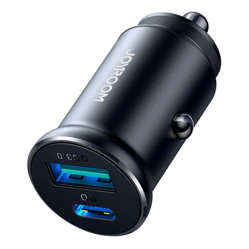 Joyroom JR-CCN05 Cargador de coche mini 30W USB-A USB-C Negro