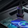 JOYROOM JR-CL10 Cargador de coche 2x USB 24W retroiluminación LED Negro