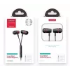 JOYROOM JR-EL114 auriculares in-ear con cable, micrófono y mando, jack 3,5 mm, cable plano antinudos, negro