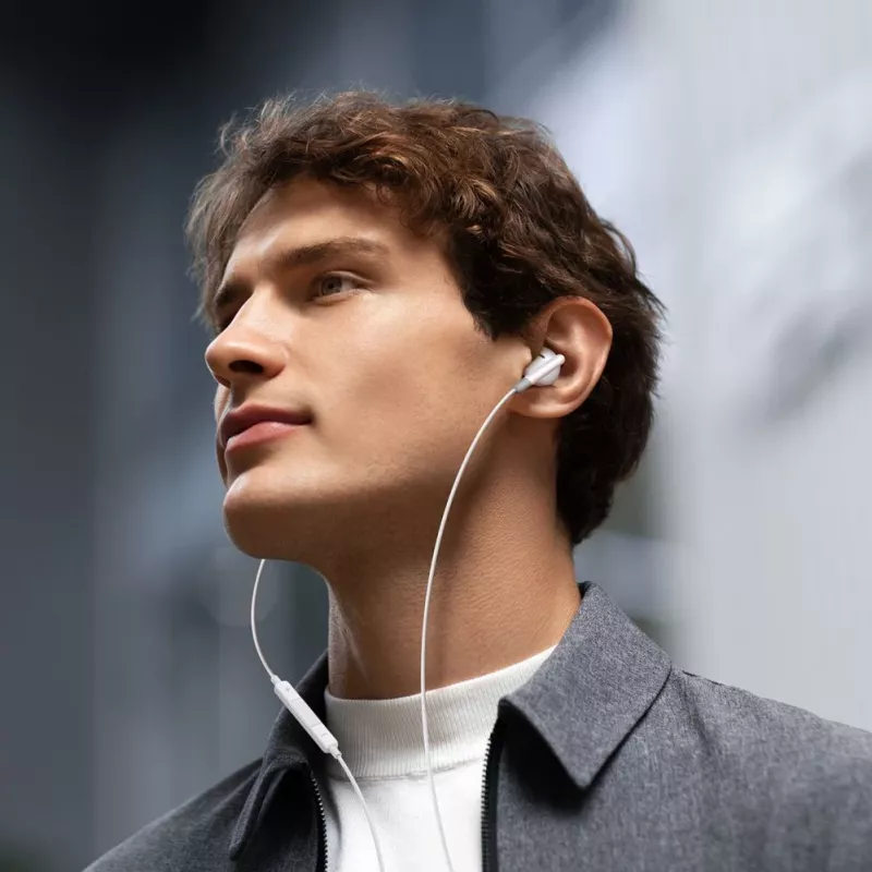 Joyroom JR-EW01 Auriculares In-Ear con Cable Mini con Mando a Distancia - Blanco