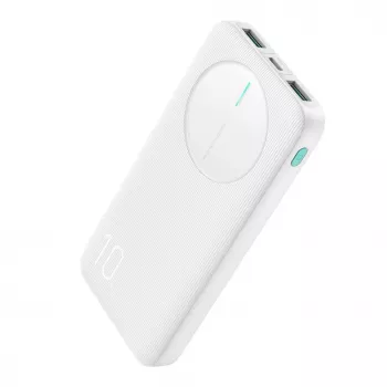 Joyroom JR-PBF12 Power Bank 10000mAh 2.4A Dual USB-A USB-C blanco