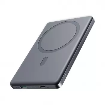 Joyroom JR-PBM08 5000mAh 20W banco de energía inalámbrico magnético ultrafino - gris
