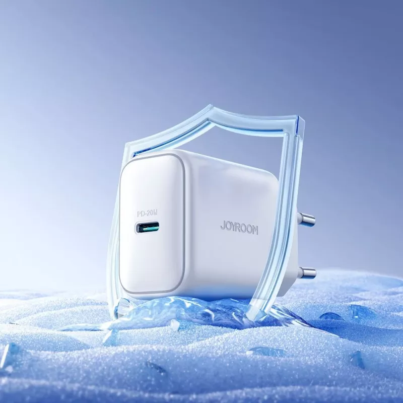 JOYROOM JR-TCF20 fuente de alimentación USB-C de 20W con cable USB-C a USB-C (1m)
