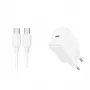JOYROOM JR-TCF20 fuente de alimentación USB-C de 20W con cable USB-C a USB-C (1m)
