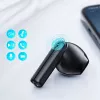 JOYROOM JR-TL11 Auriculares True Wireless con ENC, protección al agua IPX4, Bluetooth 5.3, control táctil, Negro