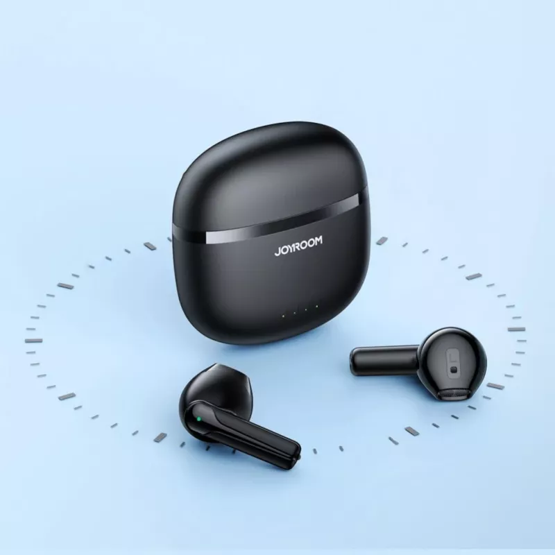 JOYROOM JR-TL11 Auriculares True Wireless con ENC, protección al agua IPX4, Bluetooth 5.3, control táctil, Negro