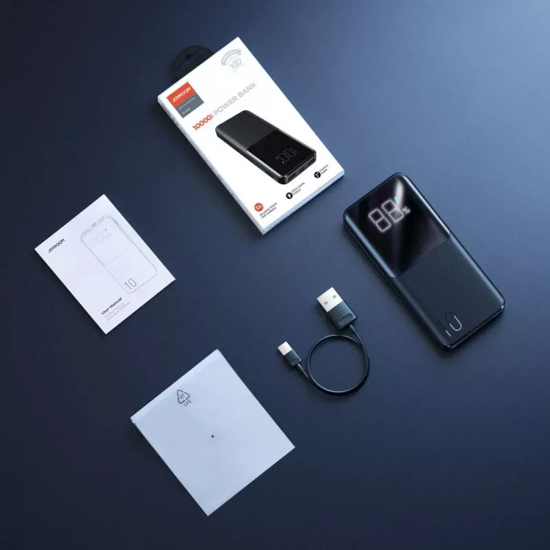 Joyroom powerbank 15W 10000mAh PD QC3.0 AFC negro (JR-T013)
