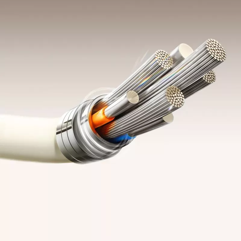 JOYROOM S-A53 cable USB-A a USB-C con punta fluorescente 1,2 m Beige