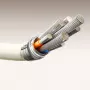JOYROOM S-A53 cable USB-A a USB-C con punta fluorescente 1,2 m Beige