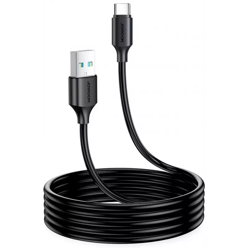 JOYROOM S-UC027A9 cable USB-A a USB-C 2M negro 3A carga rápida y sincronización de datos