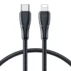 Joyroom Surpass Series cable de carga rápida y datos USB-C a Lightning 20W PD, 1,2m, negro (S-CL020A11)