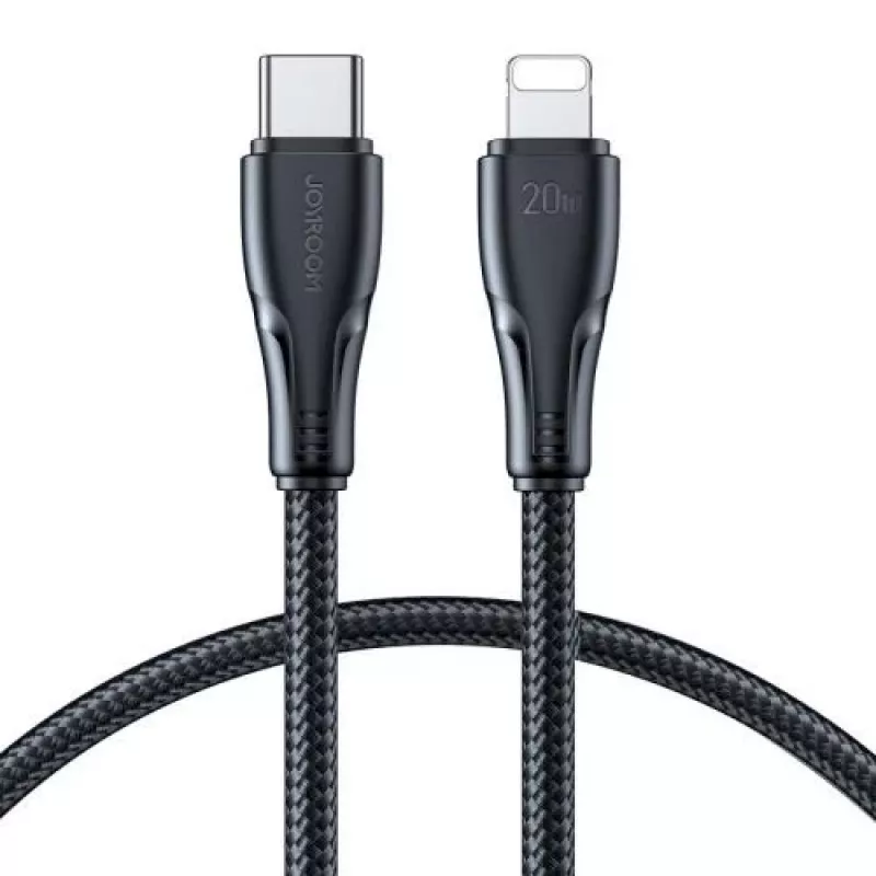 Joyroom Surpass Series cable de carga rápida y datos USB-C a Lightning 20W PD, 1,2m, negro (S-CL020A11)