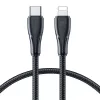 Joyroom Surpass Series cable de carga rápida y datos USB-C a Lightning 20W PD, 1,2m, negro (S-CL020A11)