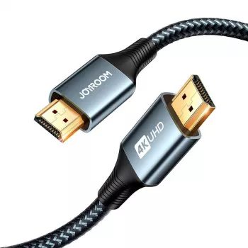 JOYROOM SY-20H1 Cable HDMI 2.0 2m 4K 60Hz Nylon trenzado gris