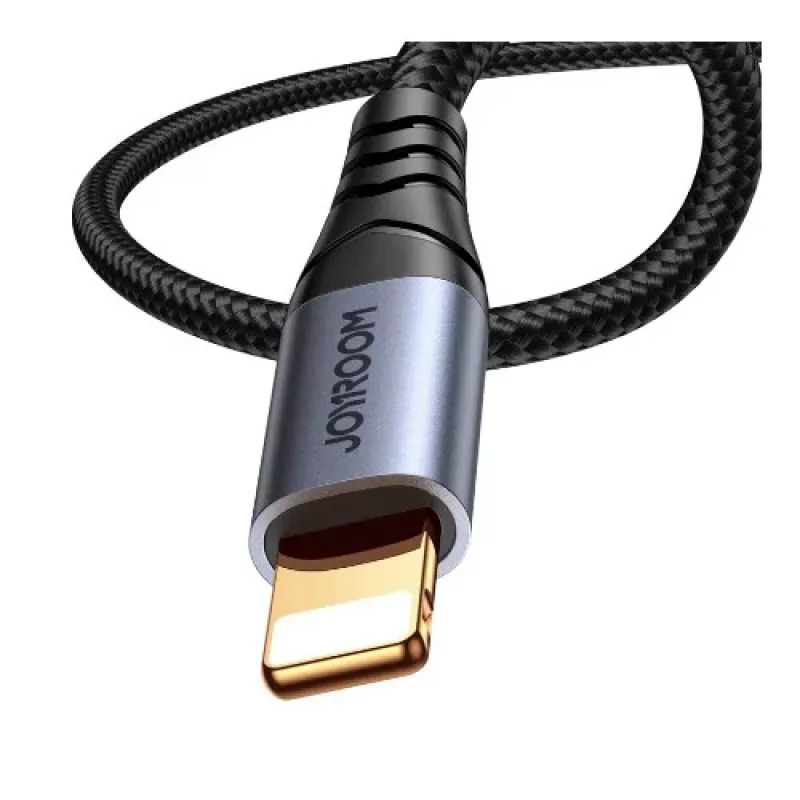JOYROOM SY-A06 Cable adaptador de Lightning a audio de 3,5 mm, 1,2 m, negro