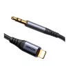 JOYROOM SY-A06 Cable adaptador de Lightning a audio de 3,5 mm, 1,2 m, negro