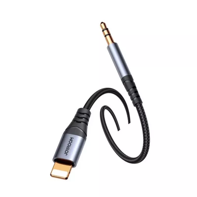 JOYROOM SY-A06 Cable adaptador de Lightning a audio de 3,5 mm, 1,2 m, negro
