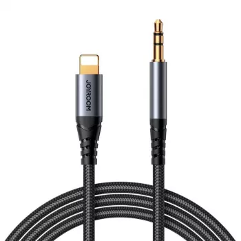 JOYROOM SY-A06 Cable adaptador de Lightning a audio de 3,5 mm, 1,2 m, negro