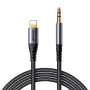 JOYROOM SY-A06 Cable adaptador de Lightning a audio de 3,5 mm, 1,2 m, negro