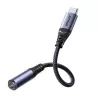 Joyroom SY-C01 Adaptador de audio USB-C a 3,5 mm con carga PD de 60 W, 0,14 m, Negro