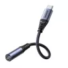 Joyroom SY-C01 Adaptador de audio USB-C a 3,5 mm con carga PD de 60 W, 0,14 m, Negro