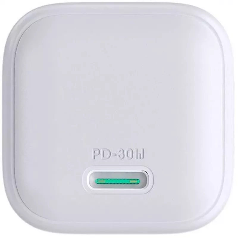 Joyroom Cargador de Viaje Mini GaN Cargador Rápido Type-C, PD 30W, Blanco (JR-TCG15)