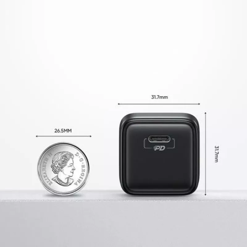 Cargador de viaje Joyroom Mini Type-C, PPS, PD 25W, negro EU (L-P251)
