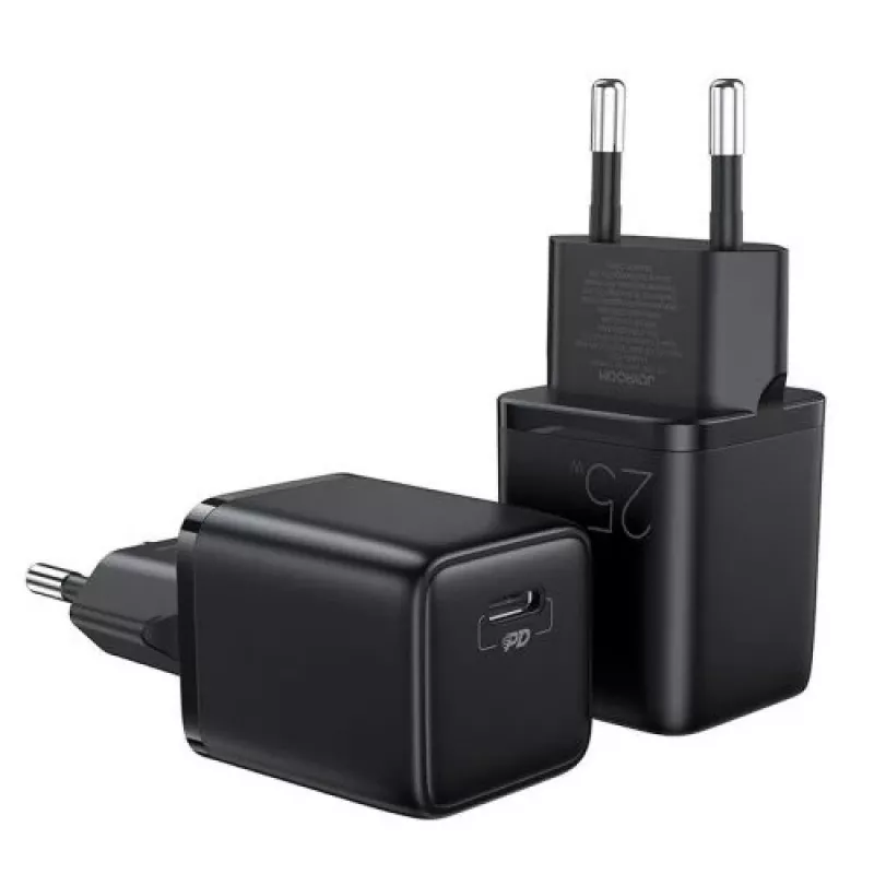 Cargador de viaje Joyroom Mini Type-C, PPS, PD 25W, negro EU (L-P251)
