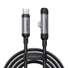 JOYROOM cable Type-C a Lightning serie EnjoyX 90° A56, 30W, 480Mbps, 1,2m, negro (S-A56)