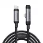 JOYROOM cable Type-C a Lightning serie EnjoyX 90° A56, 30W, 480Mbps, 1,2m, negro (S-A56)