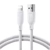 Cable Joyroom USB-A a Lightning Multi-Color Serie A14, 480 Mbps, 3A, 1,2 m, blanco (SA34-AL3)