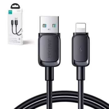 Joyroom Cable USB-A a Lightning Serie Multi-Color A14, 480Mbit/s, 2,4A, 1,2m, Negro (S-AL012A14B)