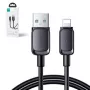 Joyroom Cable USB-A a Lightning Serie Multi-Color A14, 480Mbit/s, 2,4A, 1,2m, Negro (S-AL012A14B)