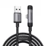 Joyroom Cable USB-A a Lightning EnjoyX Series 90 grados A56, 3A, 480Mbps, 1,2m, negro (S-A56)