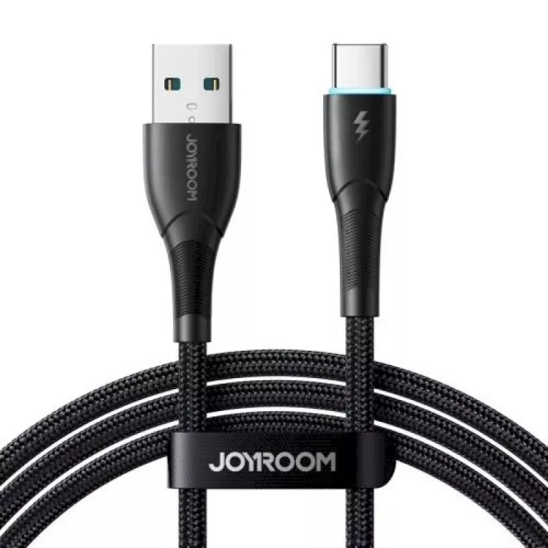 JOYROOM Cable USB-A a USB-C Starry Series, 480 Mbps, 3A, 1 m, negro (SA32-AC3)
