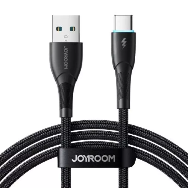 JOYROOM Cable USB-A a USB-C Starry Series, 480 Mbps, 3A, 1 m, negro (SA32-AC3)