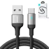 JOYROOM cable de datos USB-A a USB-C, 3A, 1,2m, negro (S-UC027A10)