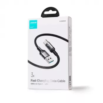 JOYROOM cable de datos USB-A a USB-C, 3A, 1,2m, negro (S-UC027A10)