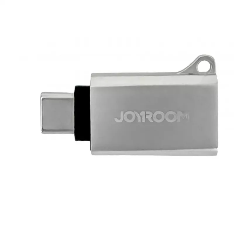 Joyroom Adaptador USB-C Macho a USB-A Hembra Mini S-H151 Plateado