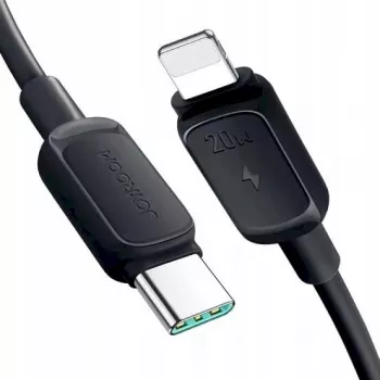 Cable USB-C a Lightning JOYROOM serie Multi-Color A14, 20W, 480 Mbps, 1,2 m, negro (S-CL020A111B)
