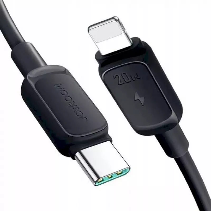 Cable USB-C a Lightning JOYROOM serie Multi-Color A14, 20W, 480 Mbps, 1,2 m, negro (S-CL020A111B)