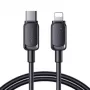 Cable USB-C a Lightning JOYROOM serie Multi-Color A14, 20W, 480 Mbps, 1,2 m, negro (S-CL020A111B)