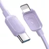 JOYROOM cable USB-C a Lightning serie Multi-Color A14, 20W PD, 480 Mbps, 1,2 m, morado (S-CL020A11P)