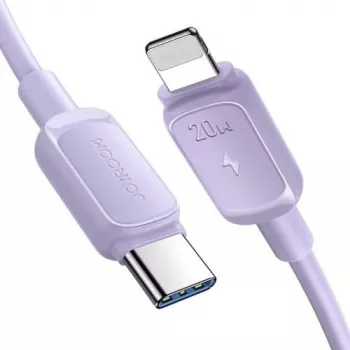 JOYROOM cable USB-C a Lightning serie Multi-Color A14, 20W PD, 480 Mbps, 1,2 m, morado (S-CL020A11P)