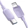 JOYROOM cable USB-C a Lightning serie Multi-Color A14, 20W PD, 480 Mbps, 1,2 m, morado (S-CL020A11P)